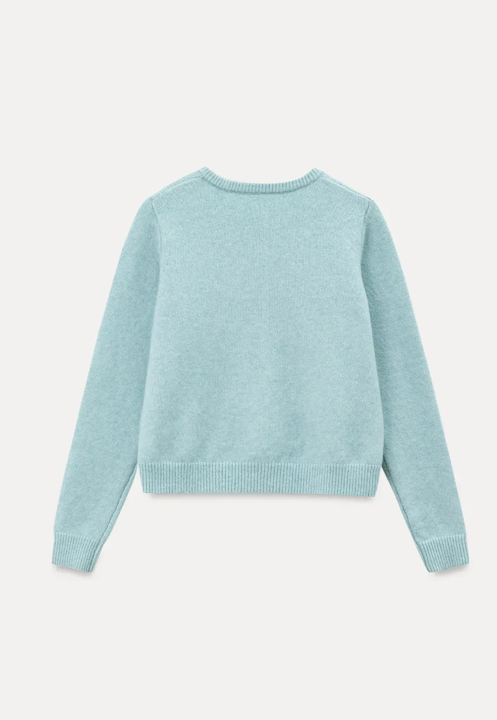 Peter Pan Collar Button Front Wool Knit Cardigan