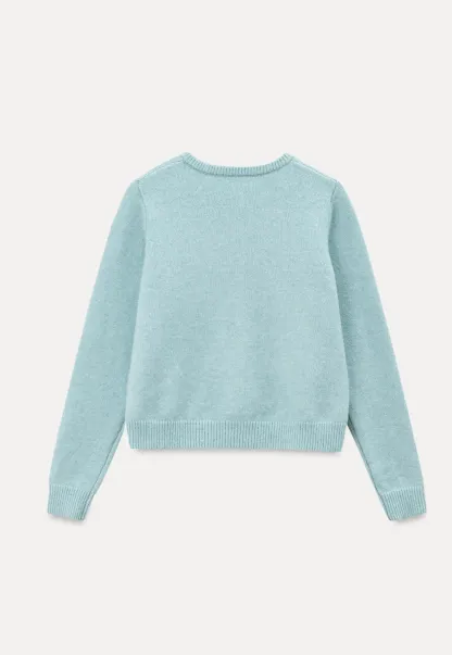 Peter Pan Collar Button Front Wool Knit Cardigan