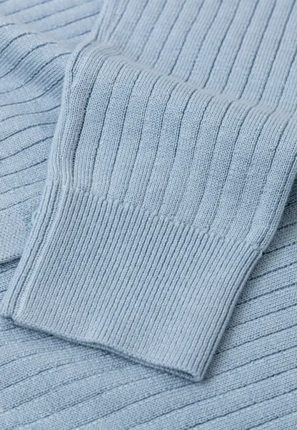 Ribbed Knit Cardigan with Button Front