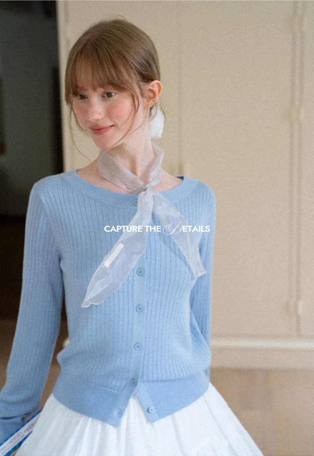 Ribbed Knit Cardigan with Button Front