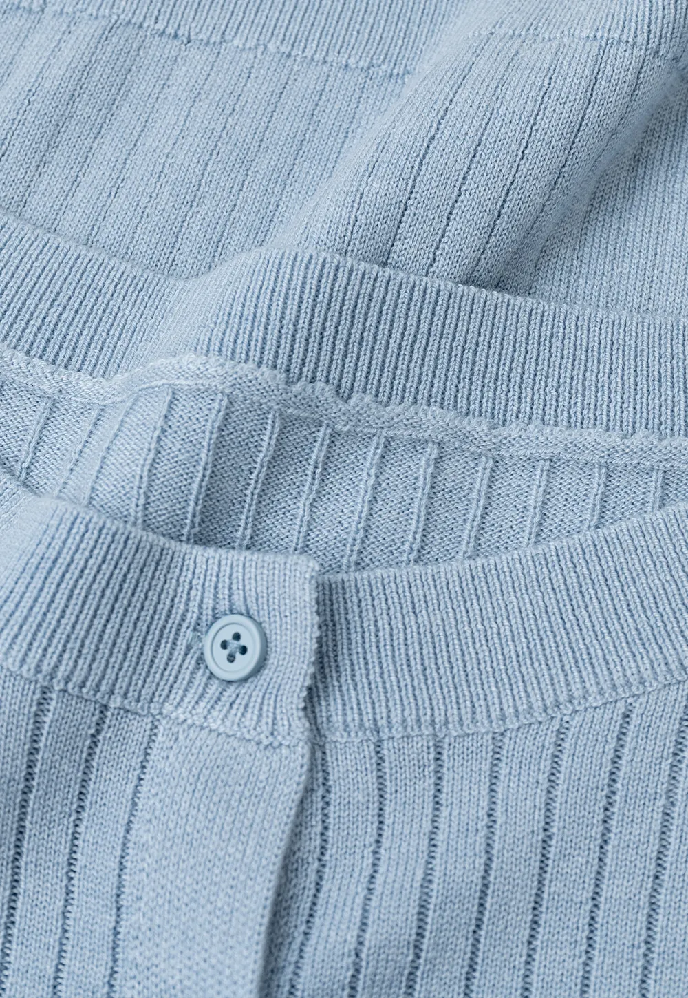 Ribbed Knit Cardigan with Button Front