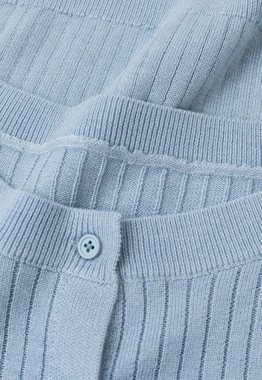 Ribbed Knit Cardigan with Button Front