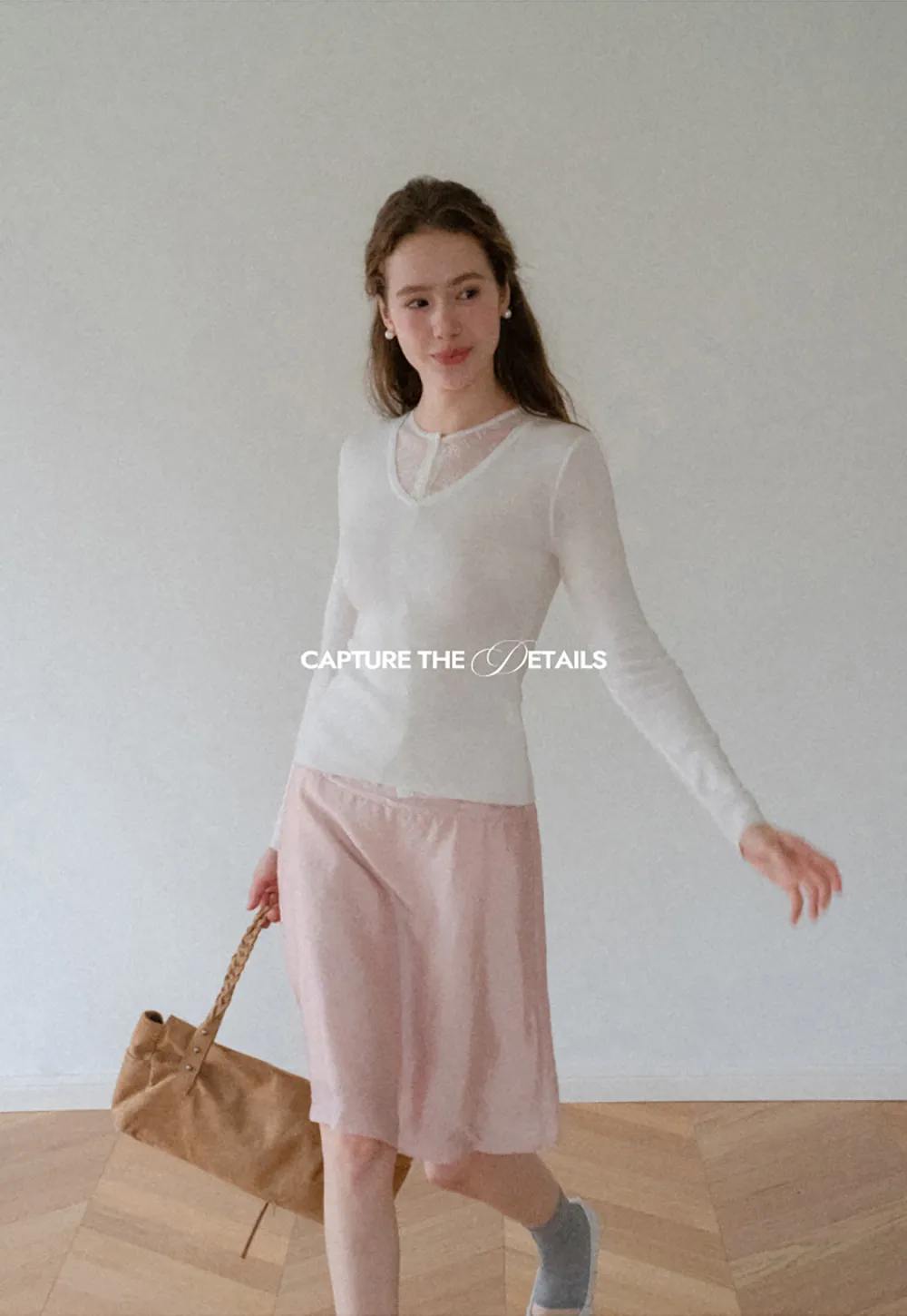 V Neck Long Sleeve Wool Knit Sweater