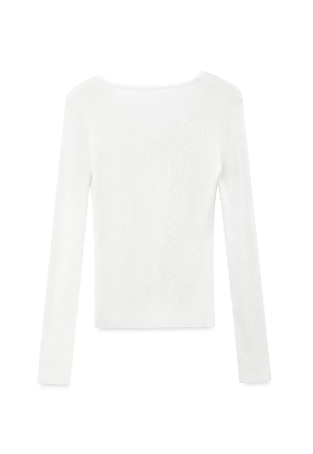V Neck Long Sleeve Wool Knit Sweater