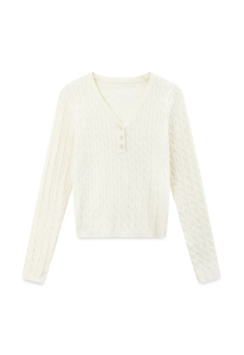 V Neck Lace Trim Ribbed Knit Sweater