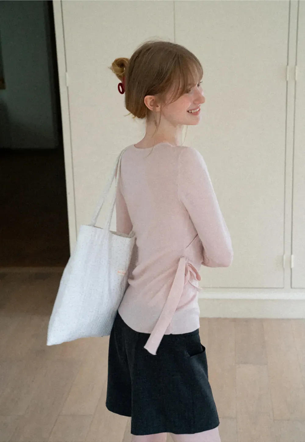 Asymmetrical Cutout Ribbed Knit Sweater