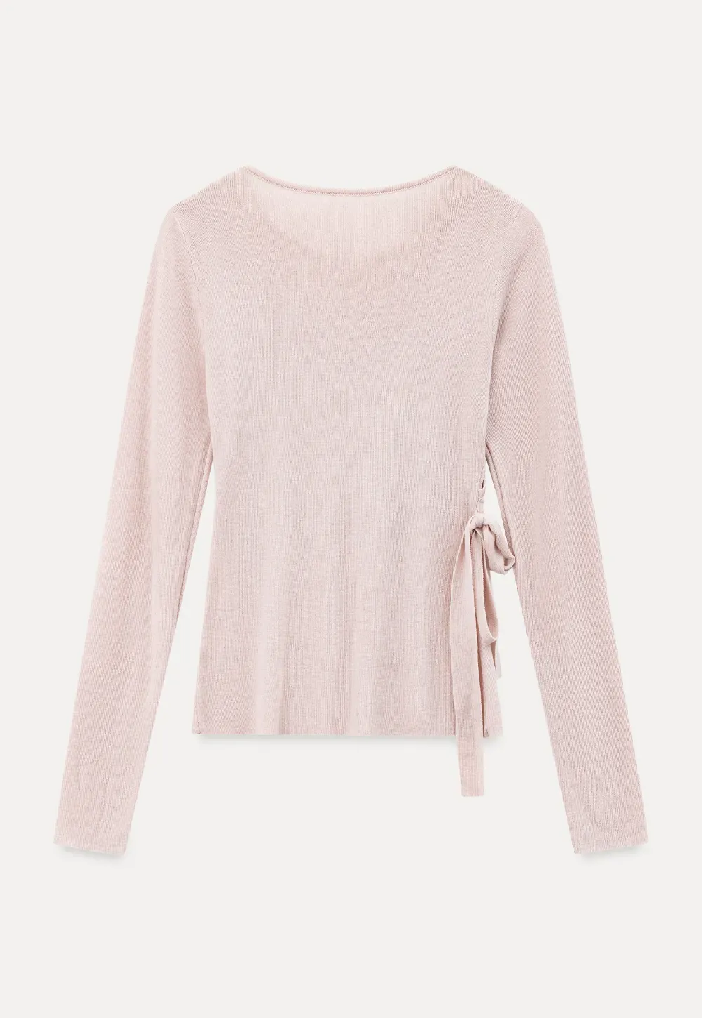 Asymmetrical Cutout Ribbed Knit Sweater