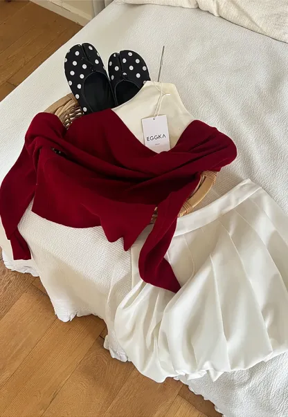 Asymmetrical Cowl Neck Woolen Knit Sweater