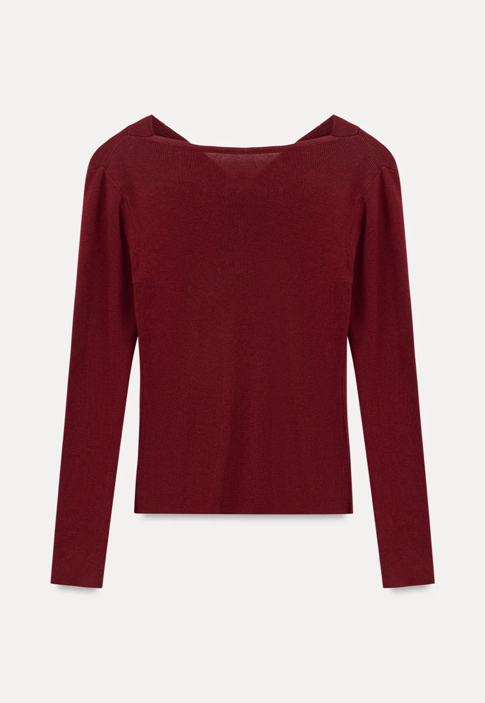 Asymmetrical Cowl Neck Woolen Knit Sweater