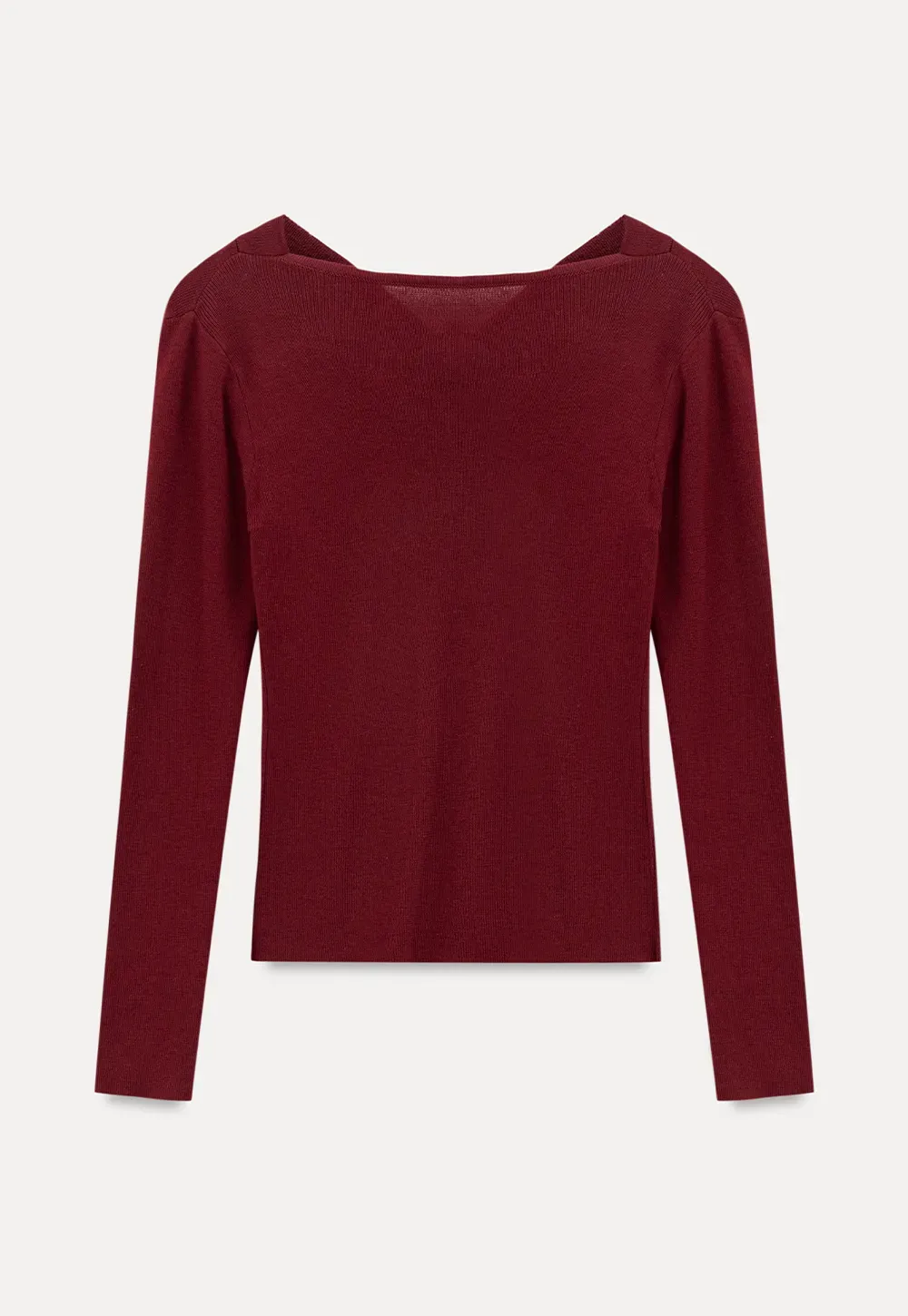 Asymmetrical Cowl Neck Woolen Knit Sweater