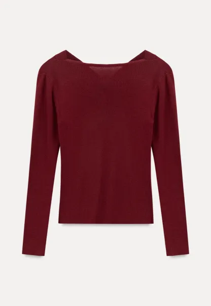 Asymmetrical Cowl Neck Woolen Knit Sweater