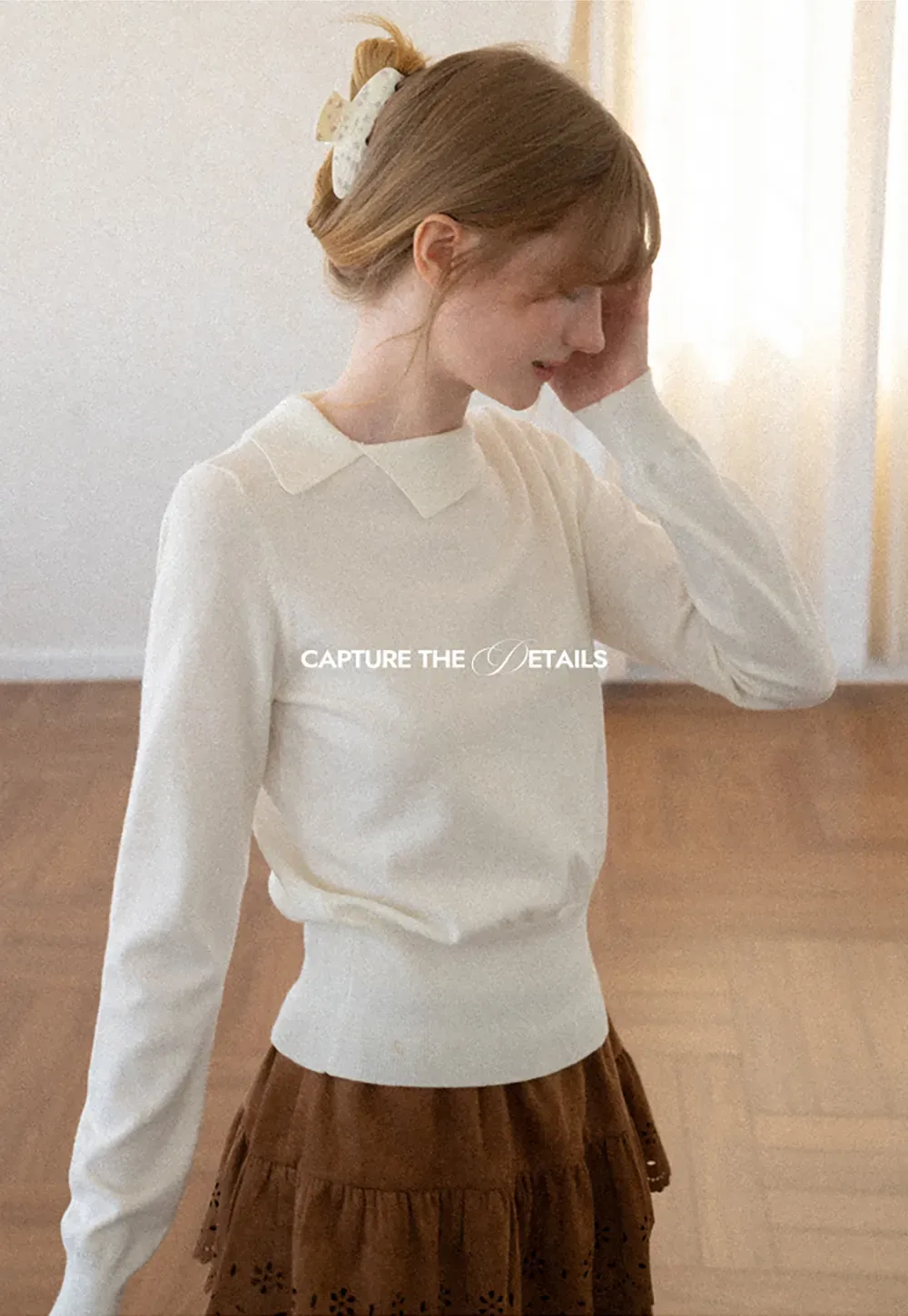 Peter Pan Collar Woolen Knit Sweater