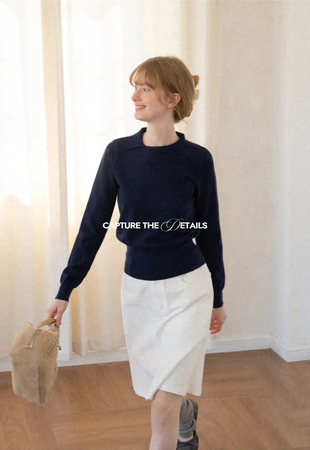 Peter Pan Collar Woolen Knit Sweater
