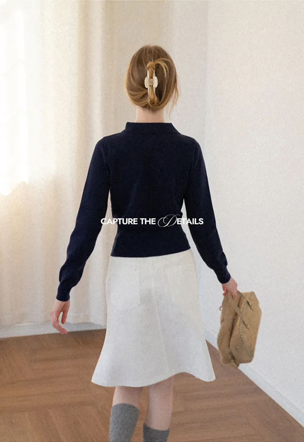 Peter Pan Collar Woolen Knit Sweater