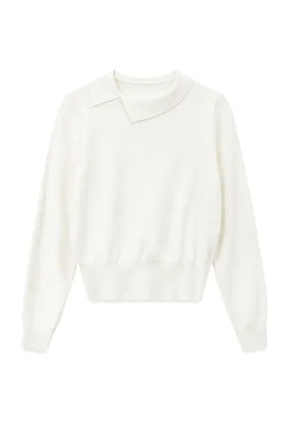 Peter Pan Collar Woolen Knit Sweater