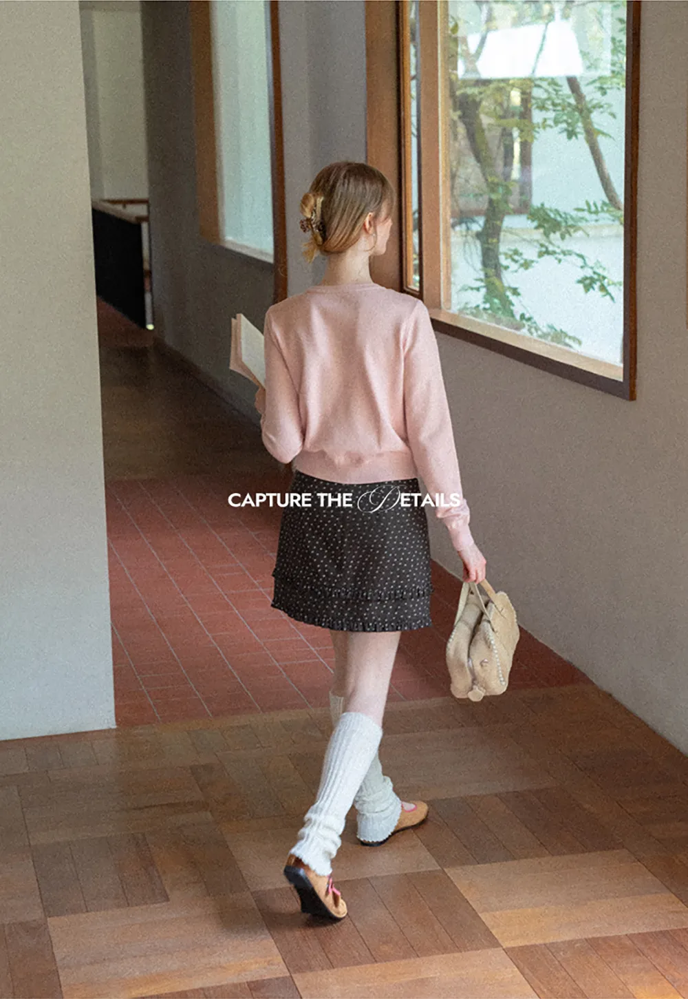 Bow Detail Front Closure Knit Sweater
