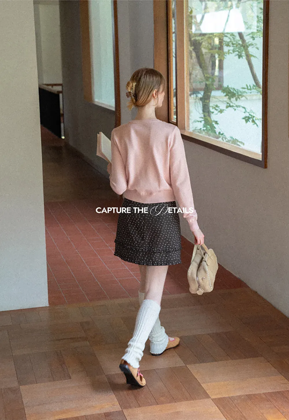 Bow Detail Front Closure Knit Sweater