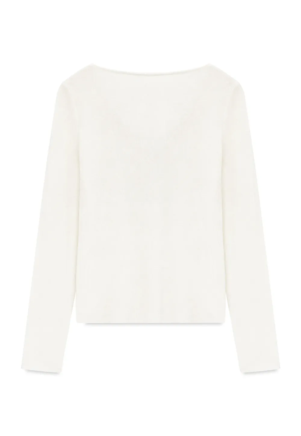 Lace Trim V Neck Long Sleeve Knit Sweater