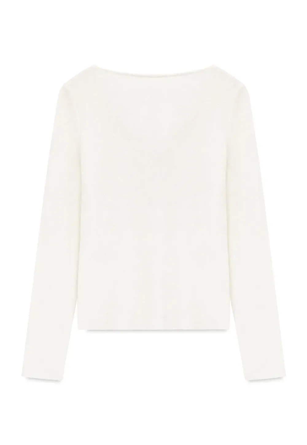 Lace Trim V Neck Long Sleeve Knit Sweater