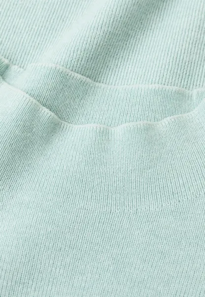 High Neck Long Sleeve Wool Knit Sweater