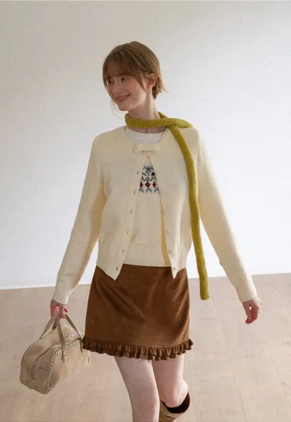 Fair Isle Patterned V Neck Knit Vest