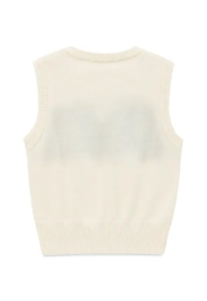 Fair Isle Patterned V Neck Knit Vest