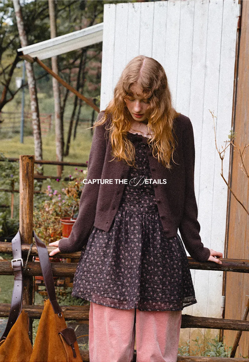 Ruffled Collar Button Front Knit Cardigan