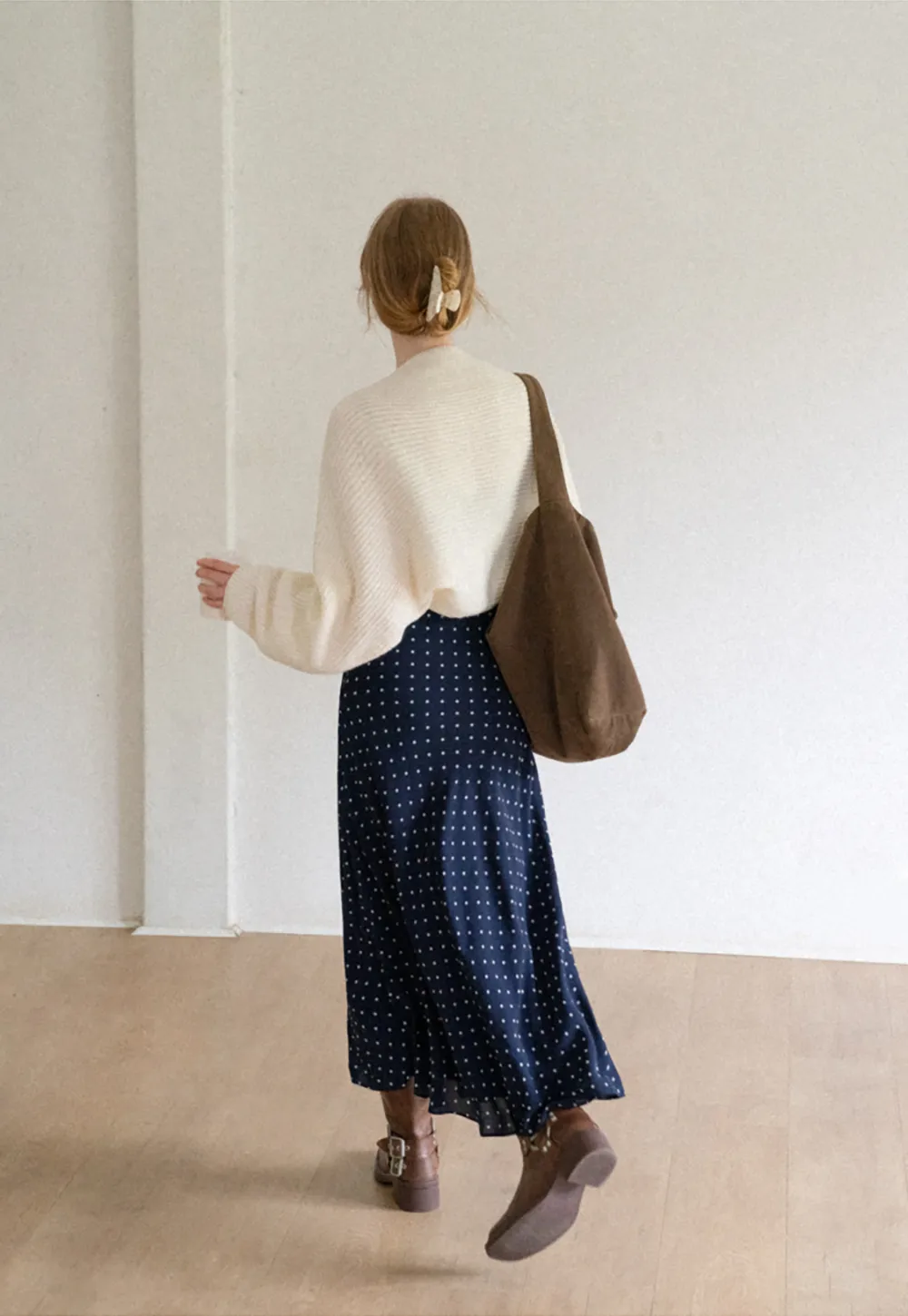 Ribbed Knit Long Sleeve Open Front Cardigan