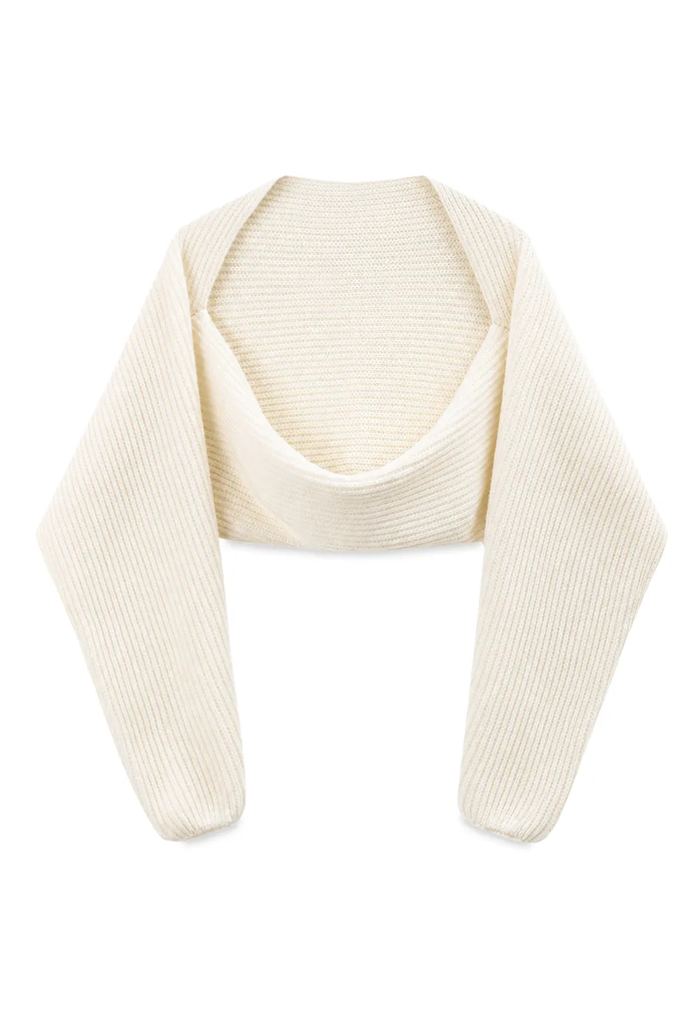 Ribbed Knit Long Sleeve Open Front Cardigan