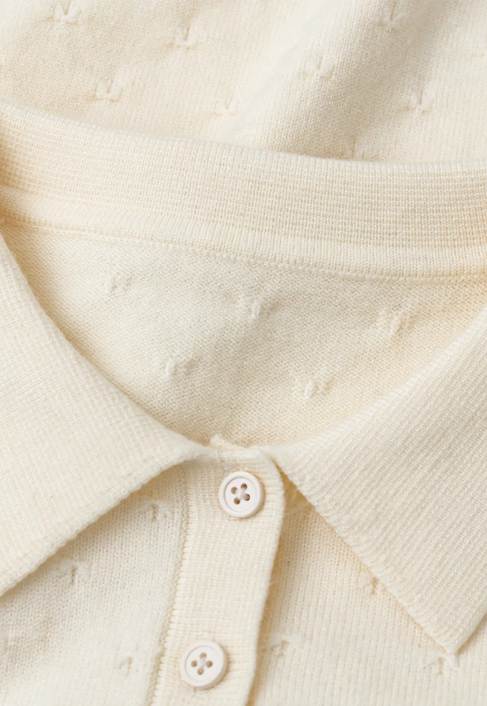 Collar Neck Long Sleeve Knit Sweater