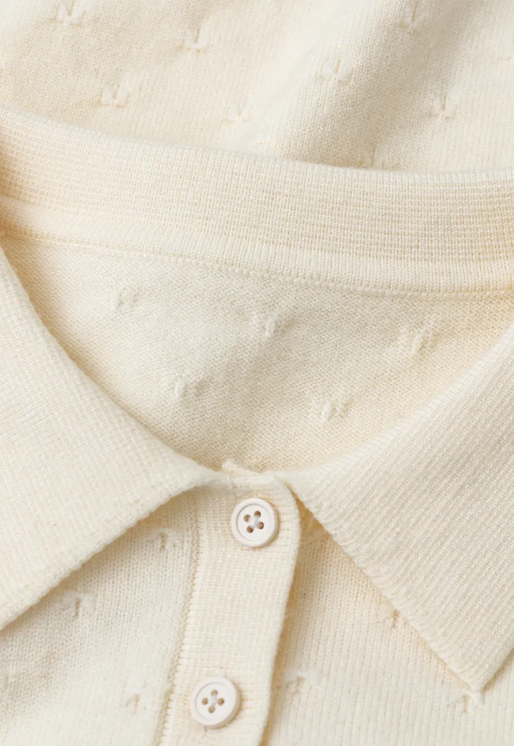 Collar Neck Long Sleeve Knit Sweater