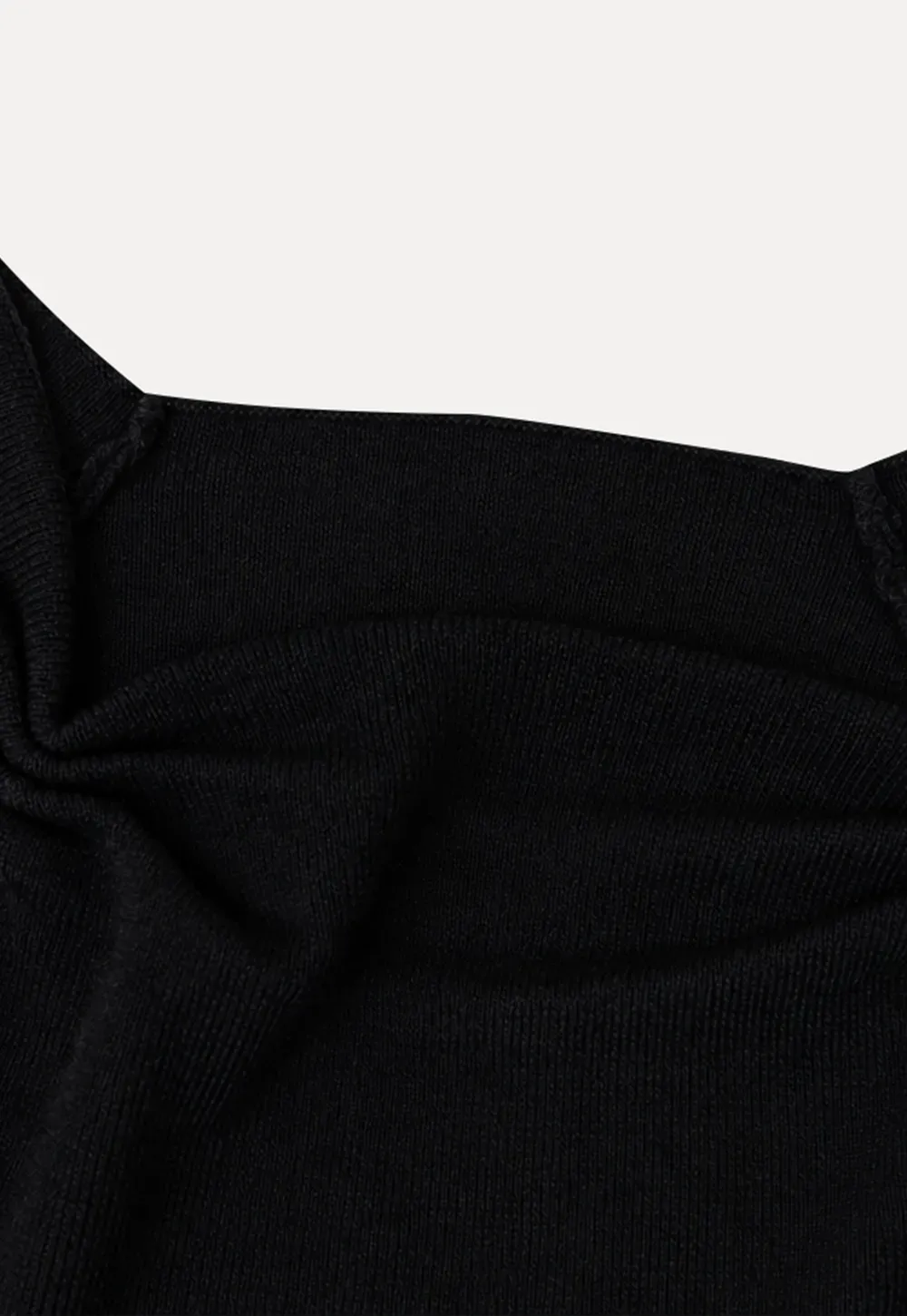 Off Shoulder Long Sleeve Woolen Knit Sweater