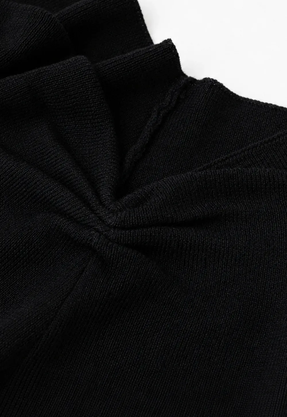 Off Shoulder Long Sleeve Woolen Knit Sweater