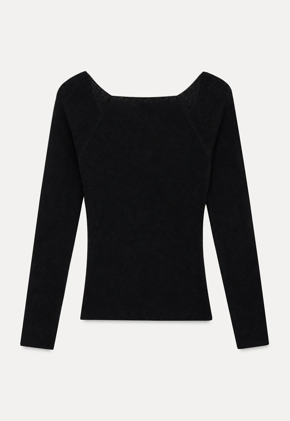 Off Shoulder Long Sleeve Woolen Knit Sweater