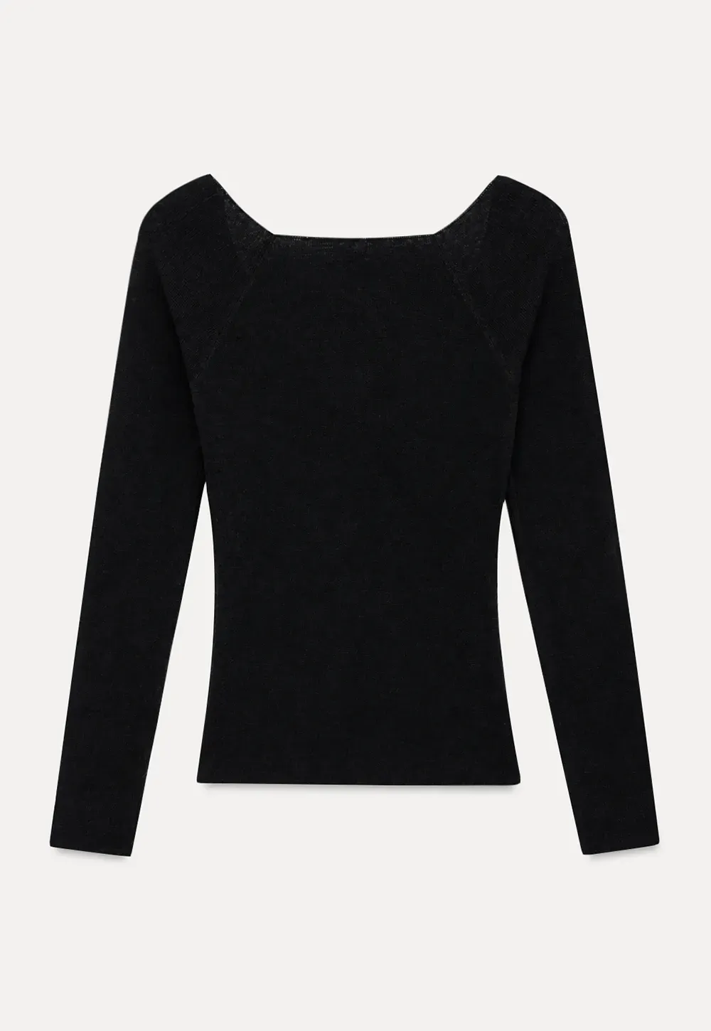 Off Shoulder Long Sleeve Woolen Knit Sweater