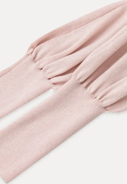 Cropped Bolero Style Ribbed Knit Cardigan