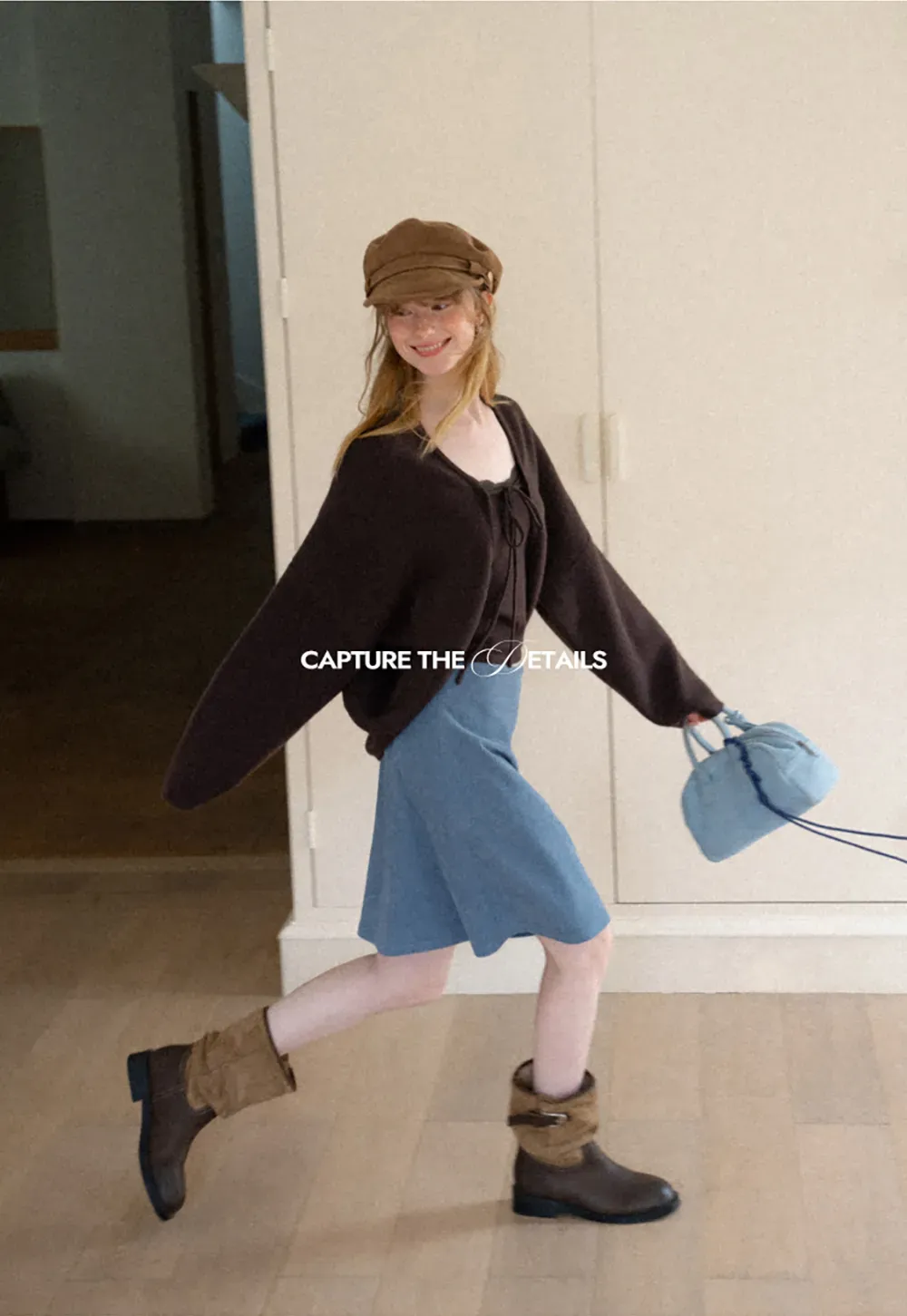 Oversized Cardigan with Drawstring Top Woolen Knit Sweater