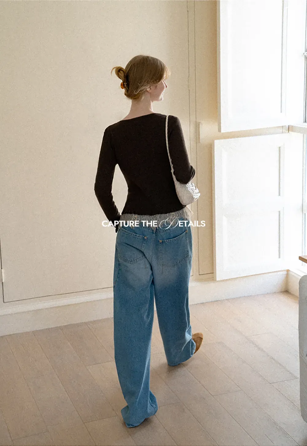V Neck Lace Trim Long Sleeve Knit Sweater