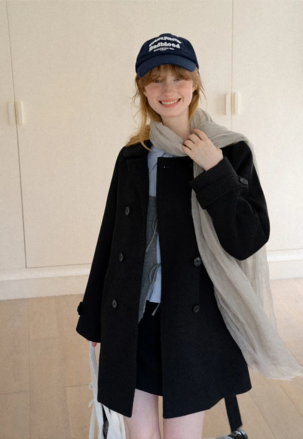 V Neck Knit Vest with Front Tie Detail