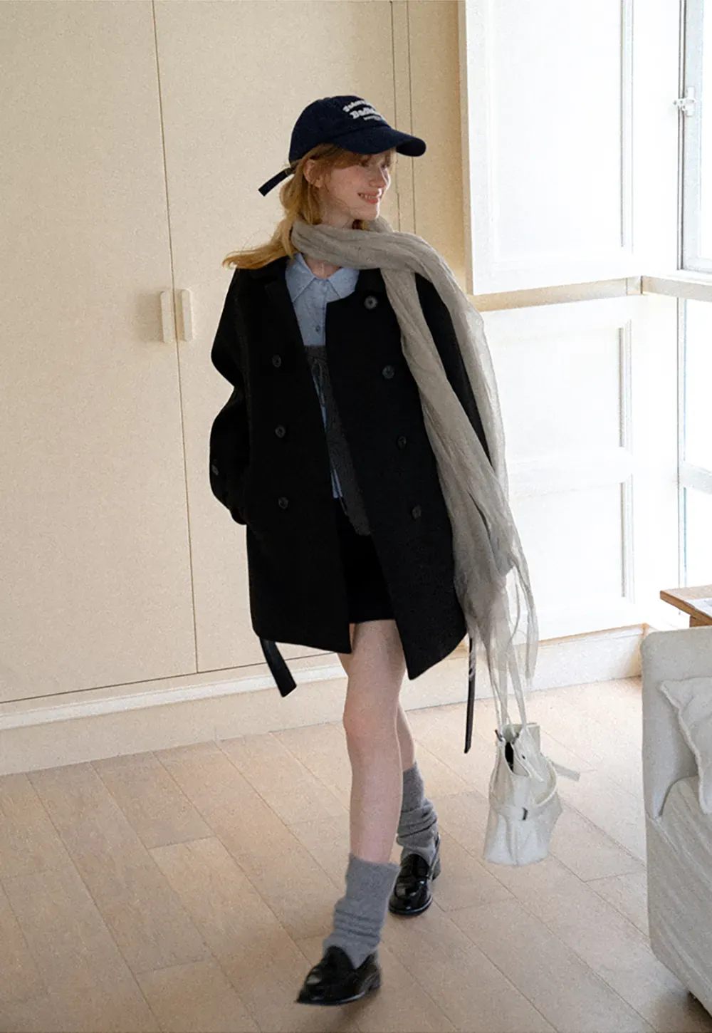 V Neck Knit Vest with Front Tie Detail