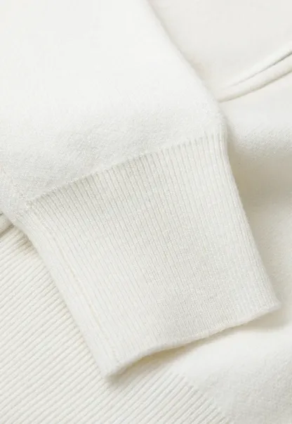 Hooded Zip Front Knit Sweater with Drawstring