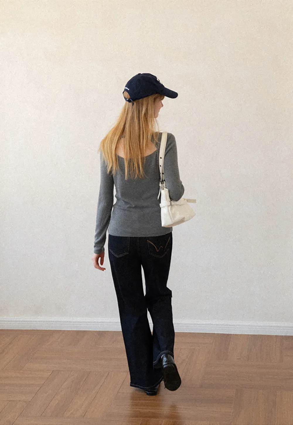 Open Back Long Sleeve Knit Sweater