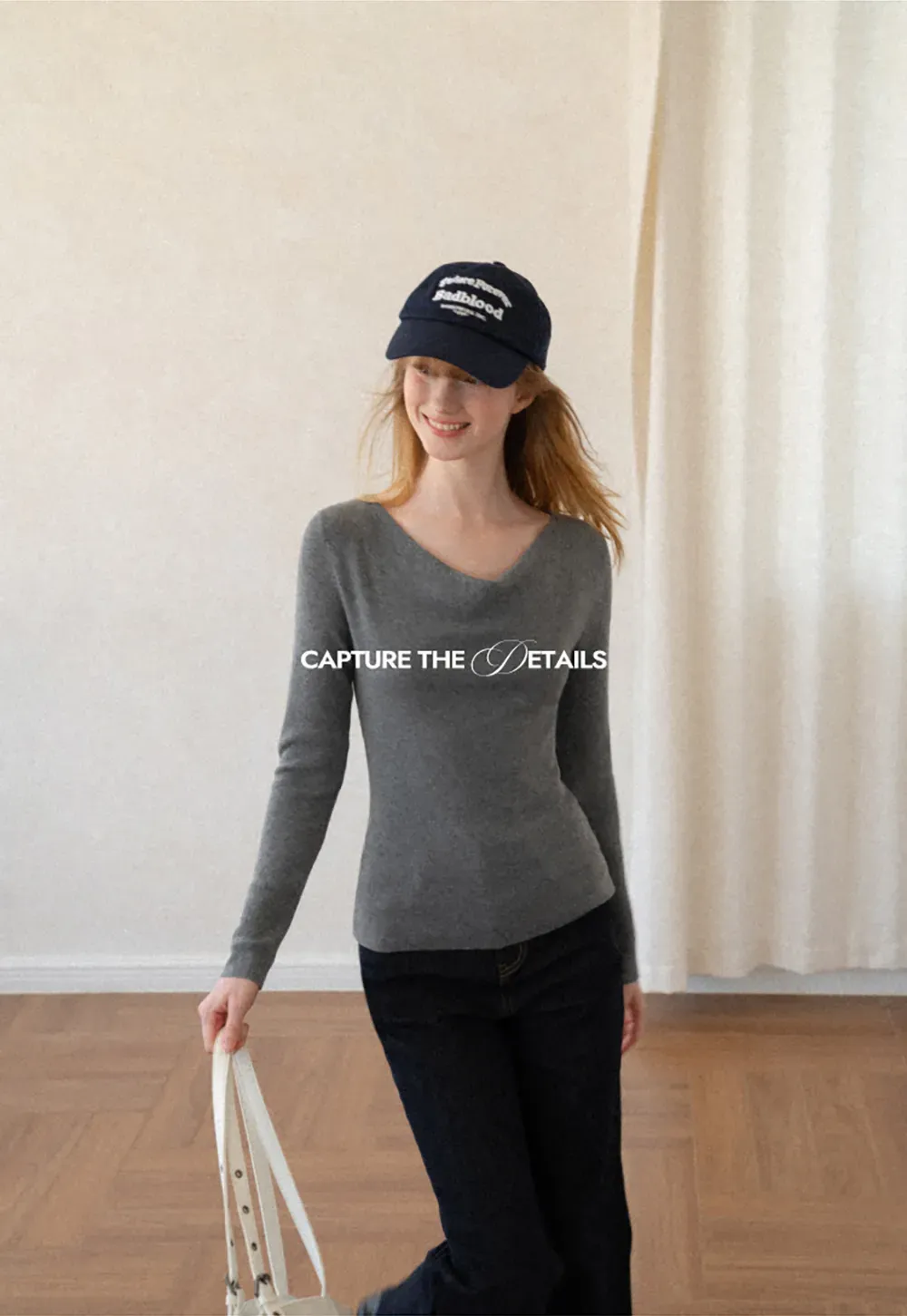 Open Back Long Sleeve Knit Sweater