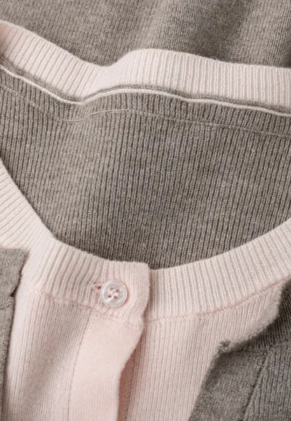 Cropped Cardigan with Button Front Woolen Knit Sweater