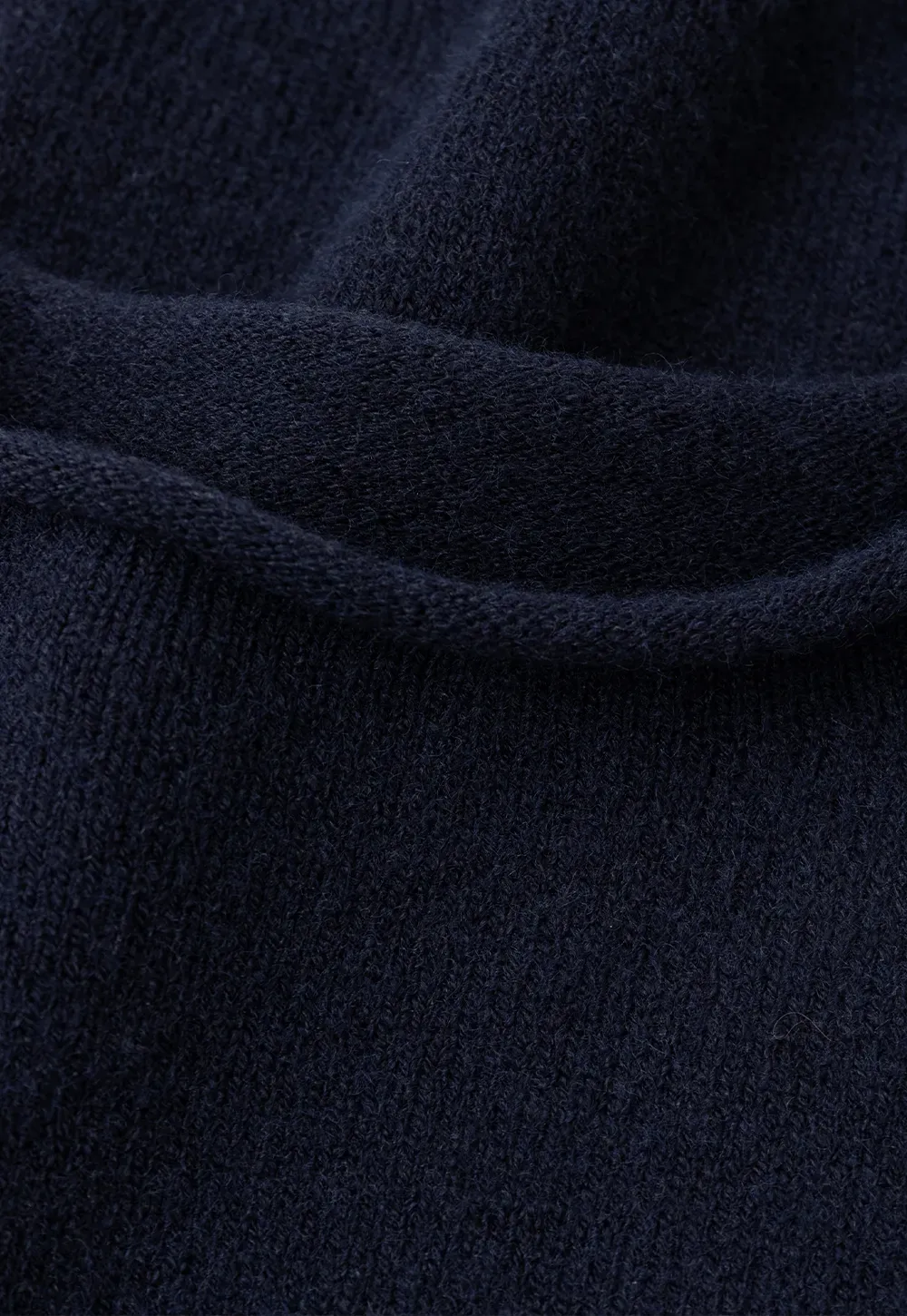 Contrast Collar Ribbed Knit Sweater and A Line Skirt
