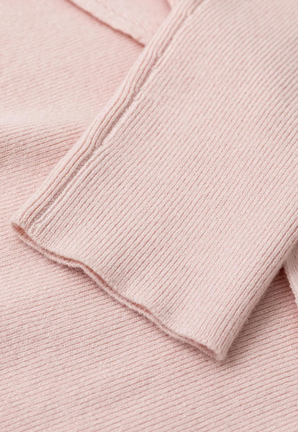 V Neck Cross Front Cutout Long Sleeve Knit Sweater