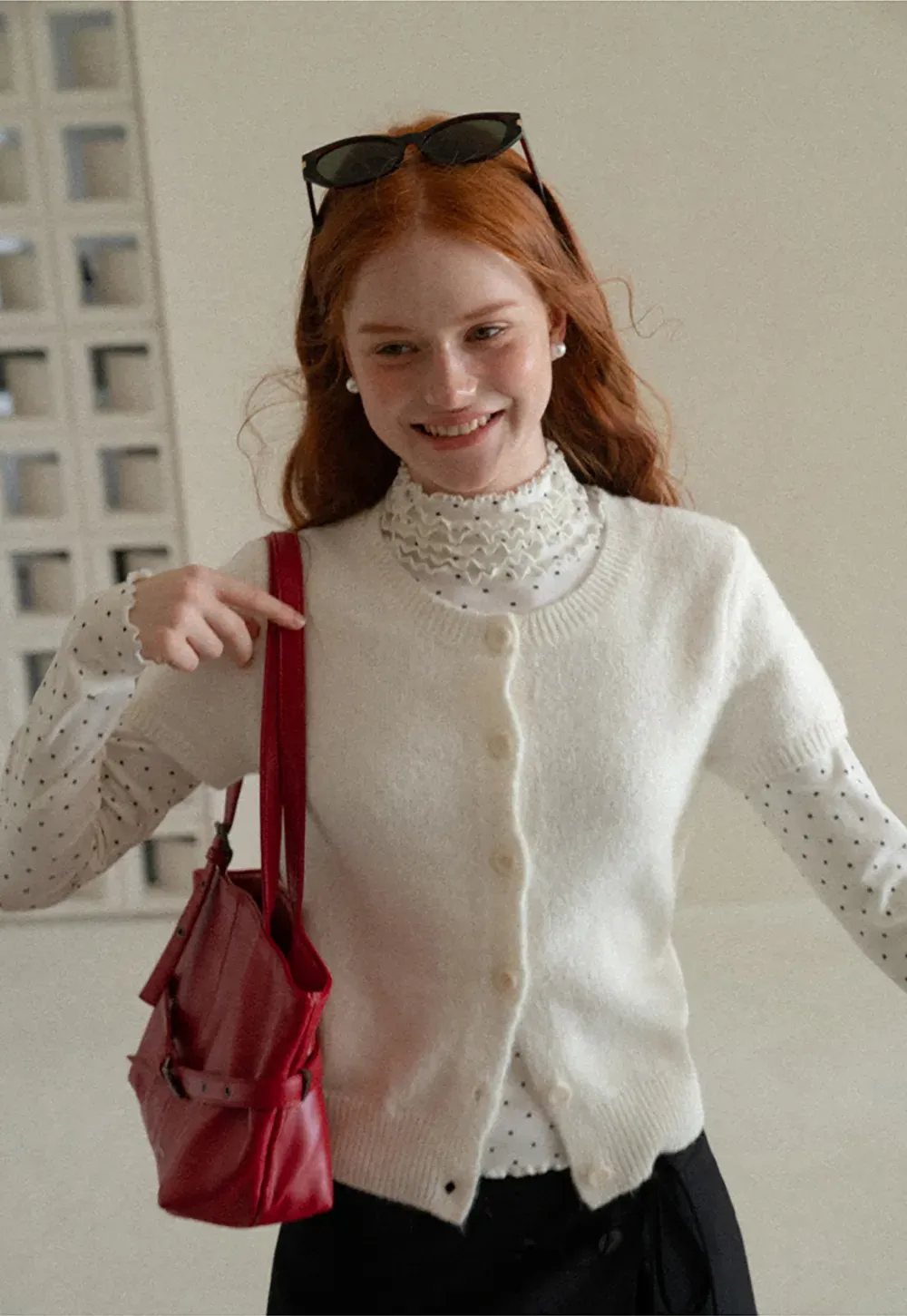 Short Sleeve Ribbed Hem Knit Sweater