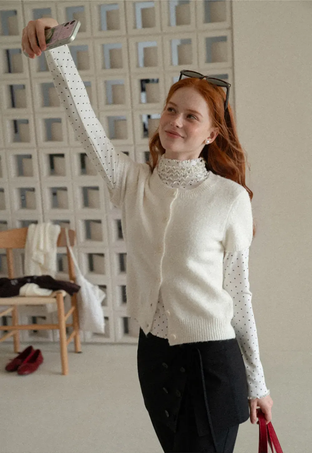 Short Sleeve Ribbed Hem Knit Sweater