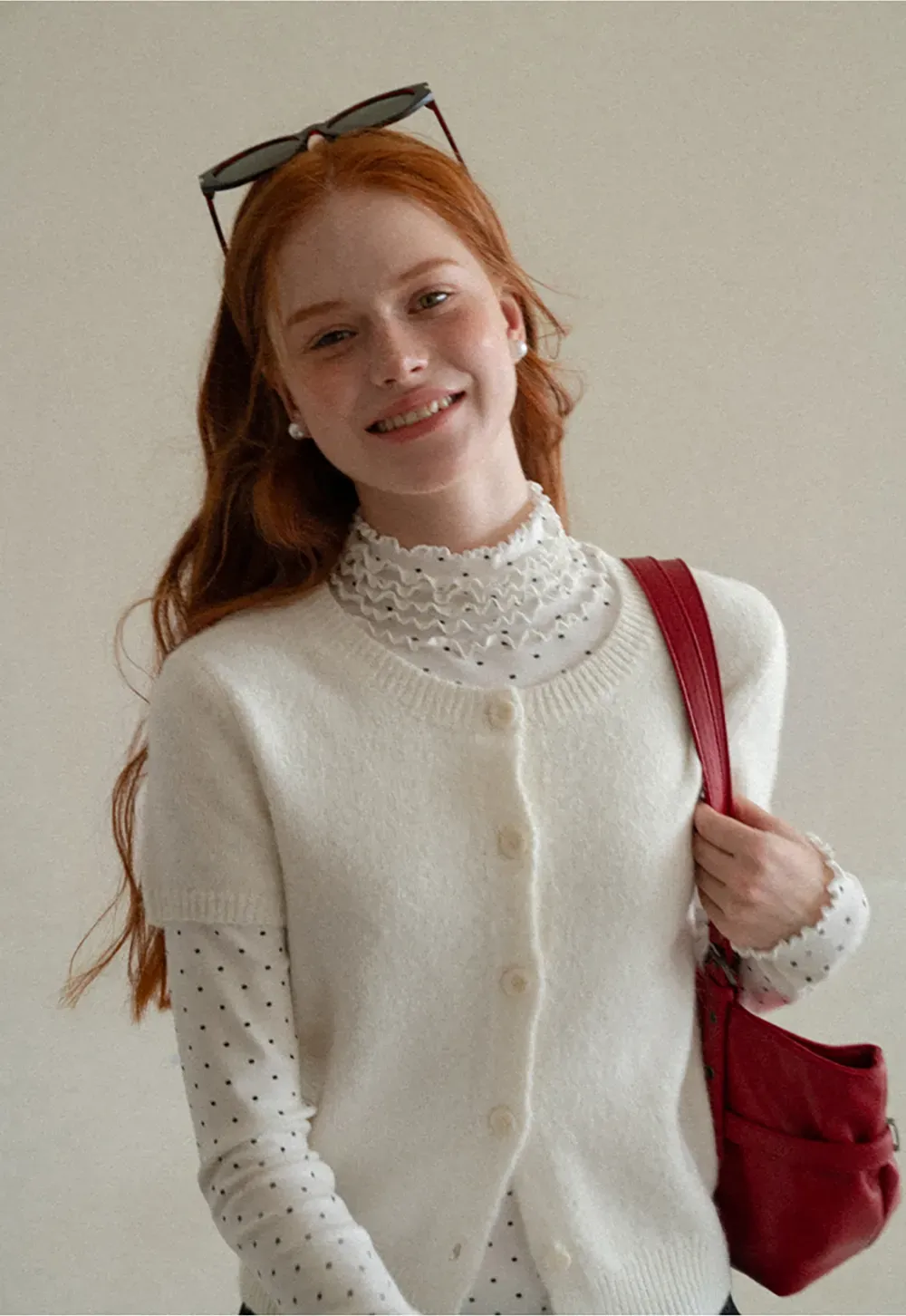 Short Sleeve Ribbed Hem Knit Sweater