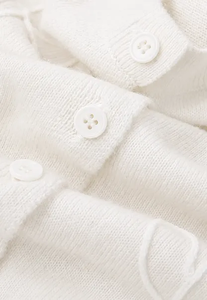 Embroidered Floral Peter Pan Collar Knit Cardigan